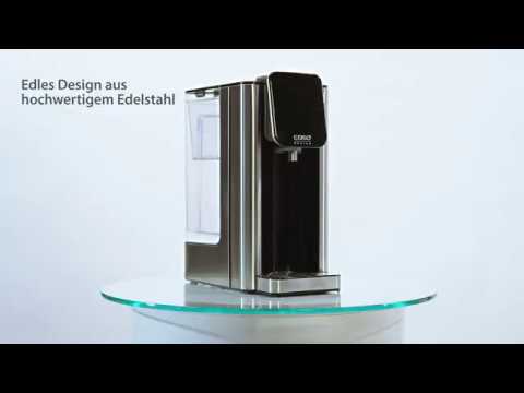 Design élégant en acier inoxydable de haute qualité, bouilloire sur plaque de verre.