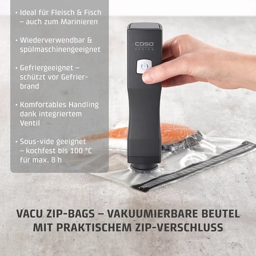 CASO Vacu OneTouch Handheld vacuum sealer incl. accessories