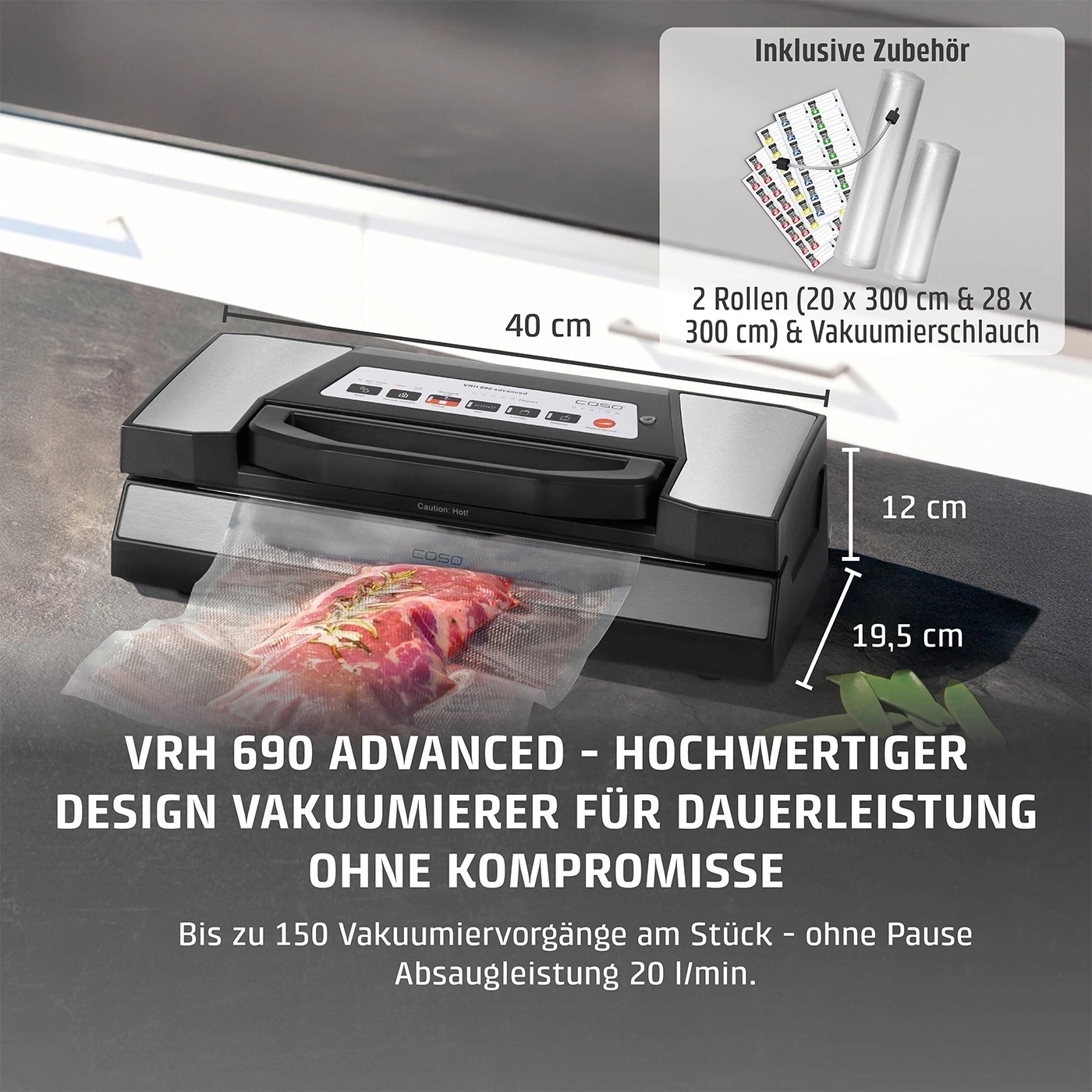 CASO VRH 690 advanced Balkenvakuumierer