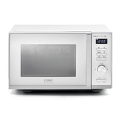 Caso Design HCMG 25 Ceramic Chef microwave with clock and control panel.