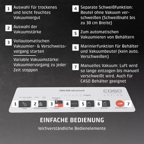 CASO VRH 690 advanced Balkenvakuumierer