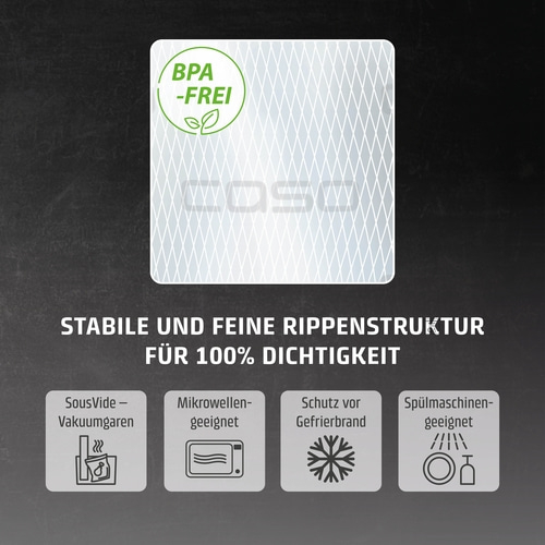 Foil set 2 for vacuuming + Sous Vide Cooking 30x40 cm, 20x600 cm, 28x600 cm, 30x600 cm