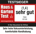 Testsieger Haus & Garten Test, sehr gut, Caso VC100, Vakuumierer Test