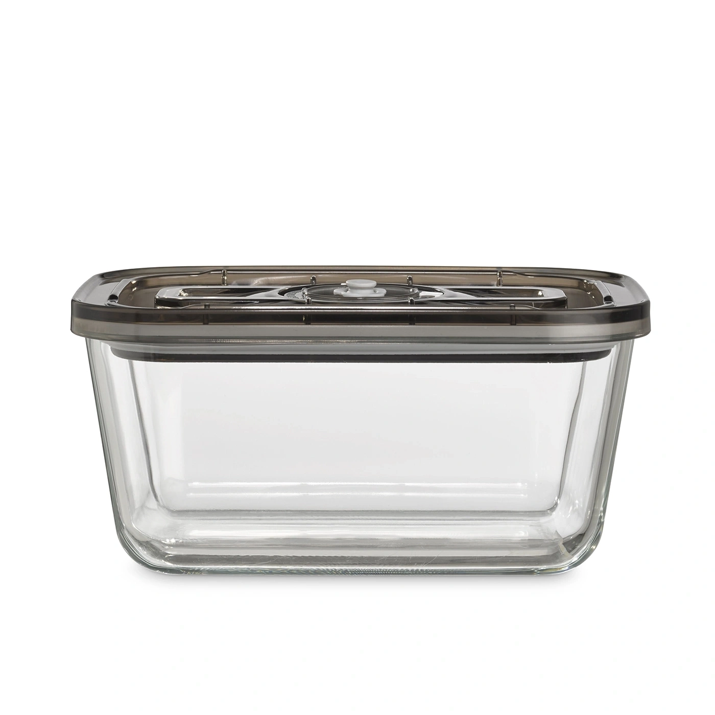 Récipient alimentaire en verre avec couvercle, rectangulaire, transparent, cuisine