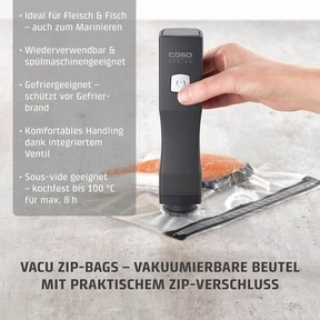 CASO Vacu OneTouch Handheld vacuum sealer incl. accessories