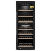 CASO WineExclusive 38 Smart Weinkühlschrank mit Kompressortechnik | Für bis zu 38 Flaschen | 2 Temperaturzonen