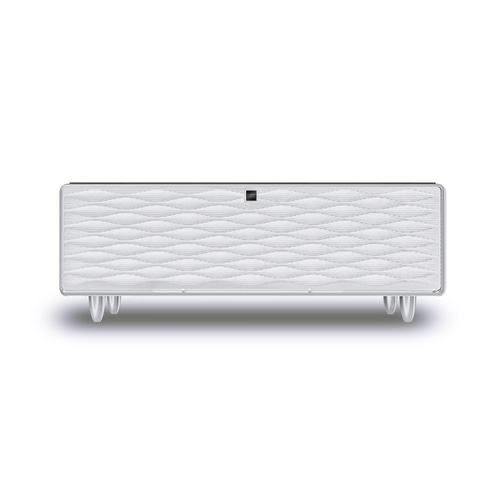 CASO Sound & Cool White Table lounge avec compartiments réfrigérés, soundbar & possibilités de chargement