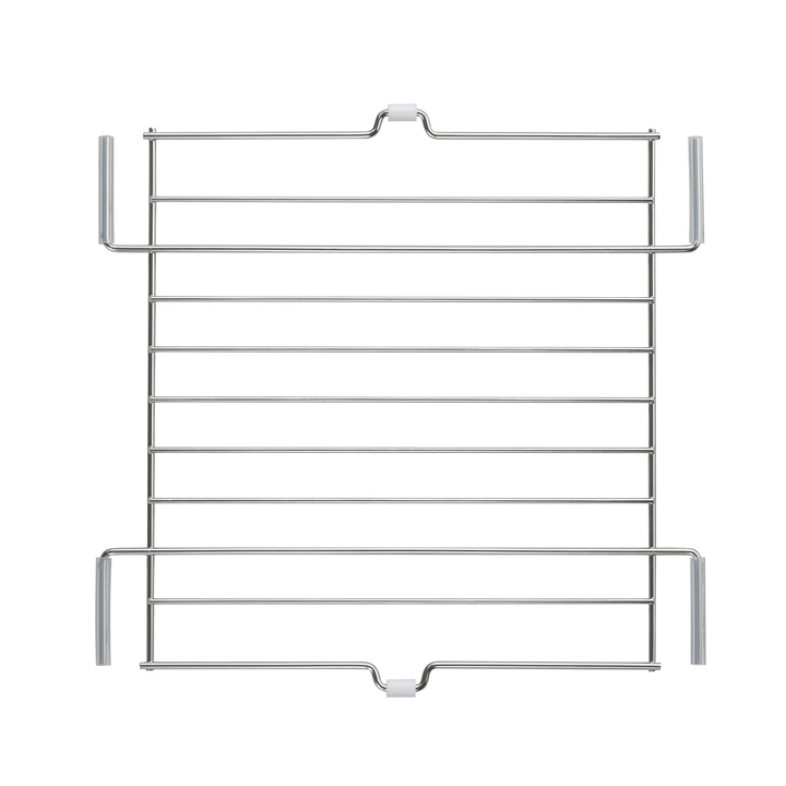 Metallgitter für den Ofen, rechteckig, mit Halterungen, sauber und glänzend