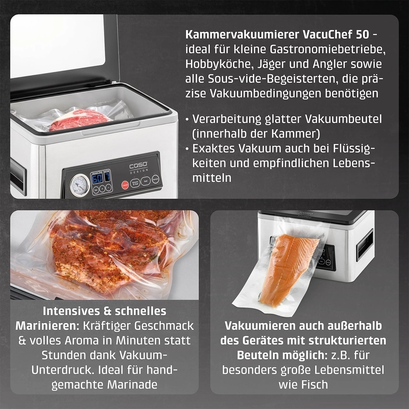 CASO VacuChef 50 Profi-Kammervakuumierer