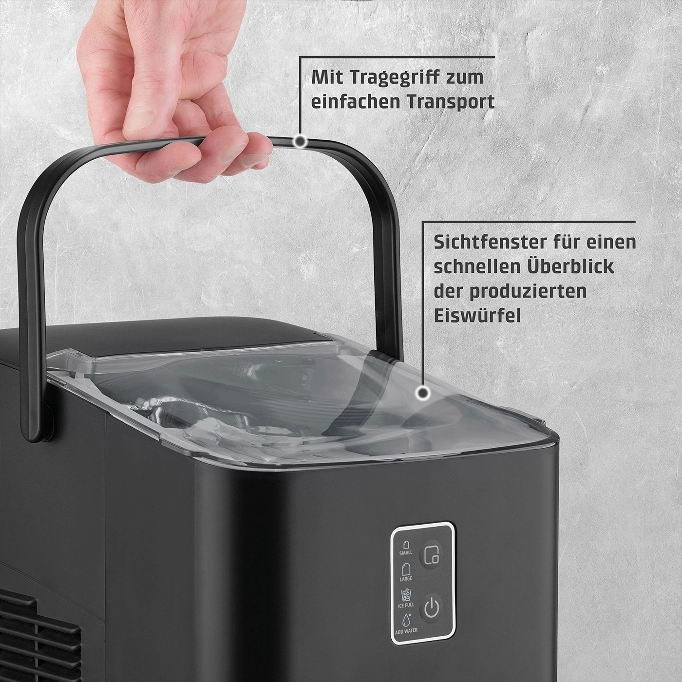 CASO IceChef Compact Design Eiswürfelbereiter
