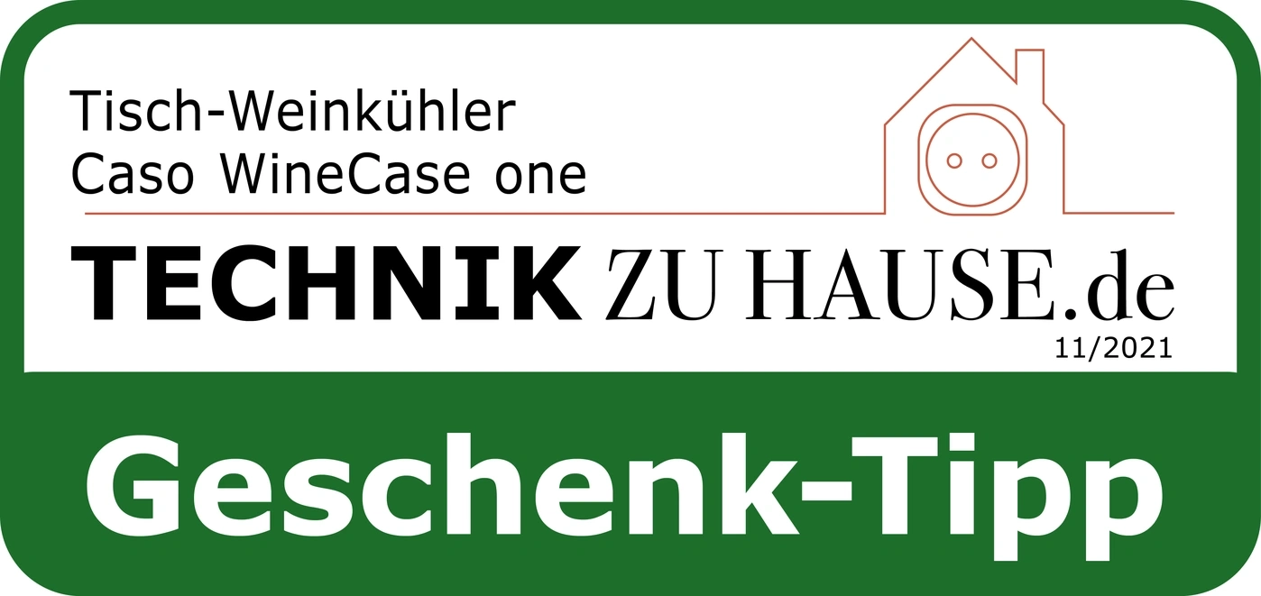 Tisch-Weinkühler Caso WineCase one Technik zu Hause Geschenk-Tipp 11/2021