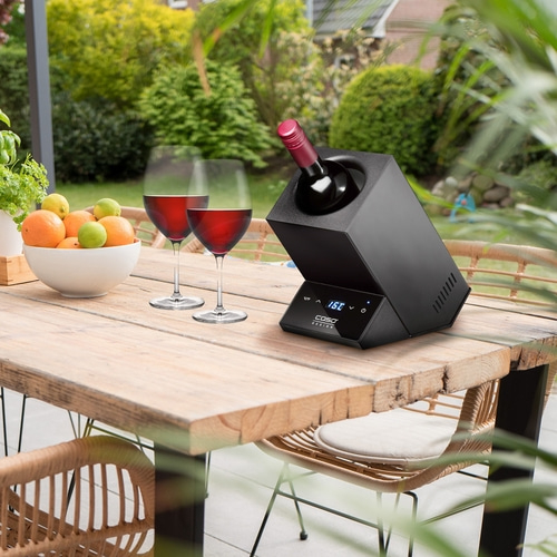 CASO WineCase One Black Design Weinkühler für eine Flasche