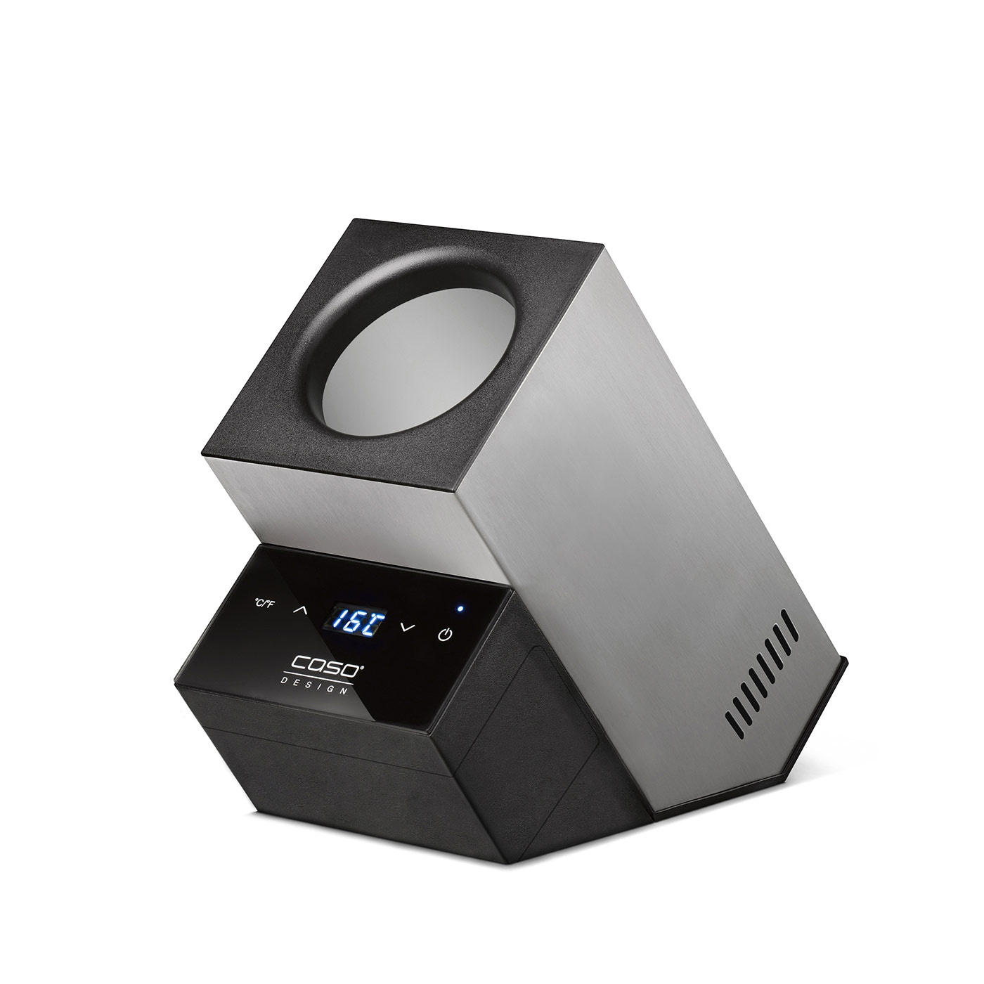 Gerät mit digitaler Anzeige, Temperaturregelung, Edelstahl-Design, COSO Design.