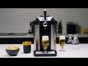 Beer cooler with glasses, snacks. Beer cooler, glasses, snacks on the table. Beer, snacks, party.