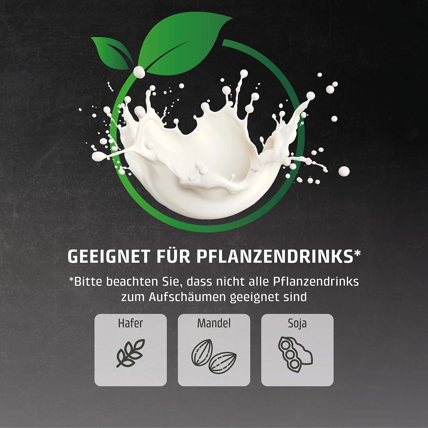 Suitable for plant-based drinks like oat, almond, and soy.