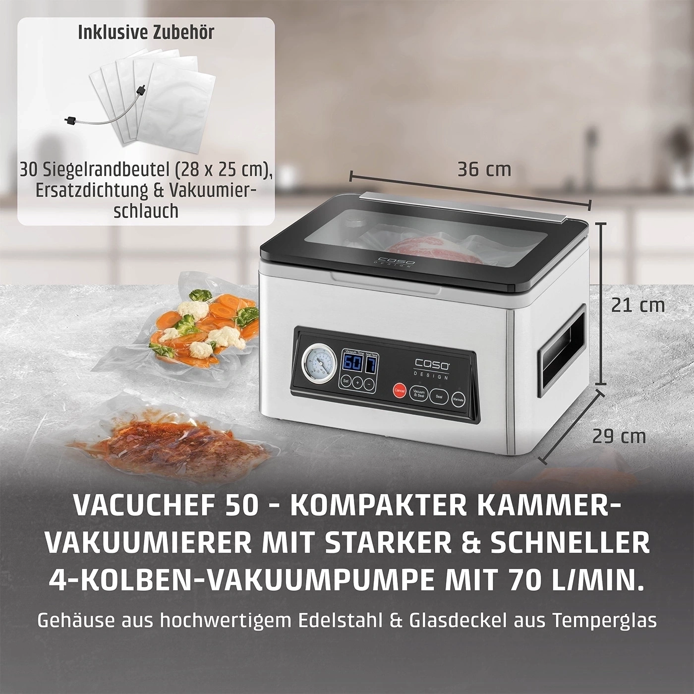 CASO VacuChef 50 Profi-Kammervakuumierer