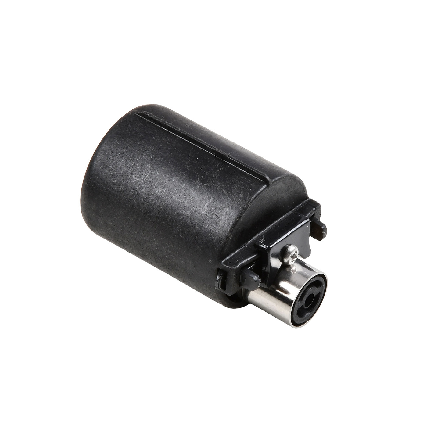Adaptateur XLR noir avec connecteur métallique