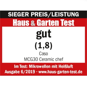 CASO MCG 30 Ceramic chef Design Mikrowelle & Heissluft & Grill