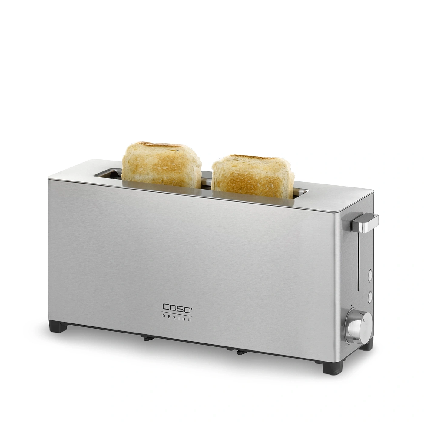 Grille-pain avec deux tranches de pain grillé, acier inoxydable, Caso Design, cuisine, petit-déjeuner