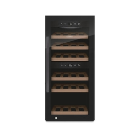 CASO WineExclusive 24 Smart Weinkühlschrank mit Kompressortechnik | Für bis zu 24 Flaschen | 2 Temperaturzonen