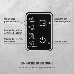 CASO IceChef Compact Design Eiswürfelbereiter