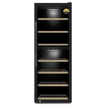 CASO WineExclusive 126 Smart Weinkühlschrank mit Kompressortechnik | Für bis zu 126 Flaschen | 2 Temperaturzonen