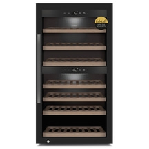 CASO WineExclusive 66 Smart Weinkühlschrank mit Kompressortechnik | Für bis zu 66 Flaschen | 2 Temperaturzonen
