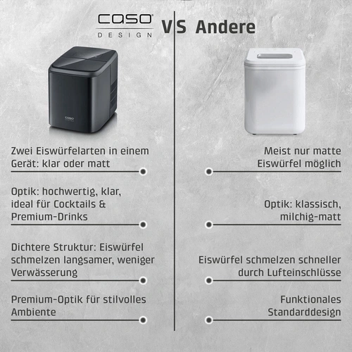 CASO clear ice advaced Ice cube maker