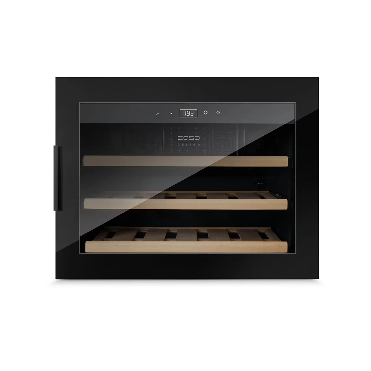 CASO WineSafe 18 EB Black Built-in - 18 bottles - Black frame