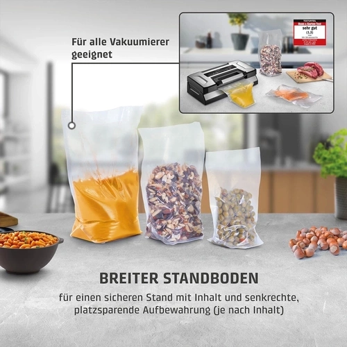 CASO Professional stand-up bag set, 25 pcs Structured bag for vacuum sealing