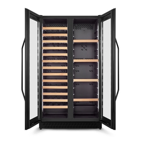 WineChef Duo 122 Black Design Weinkühlschrank mit Kompressortechnik