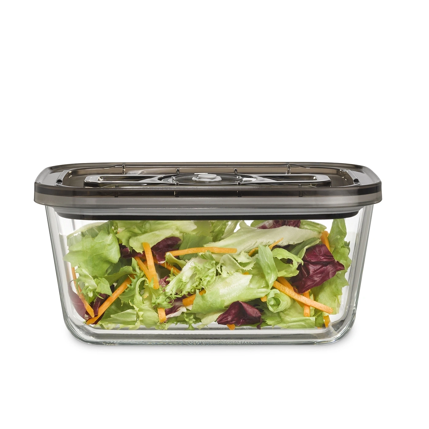 Récipient en verre avec salade, couvercle, légumes, cuisine, nourriture, frais, sain, repas