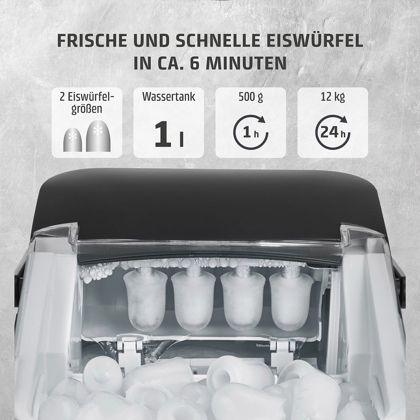 CASO IceChef Compact Design Eiswürfelbereiter
