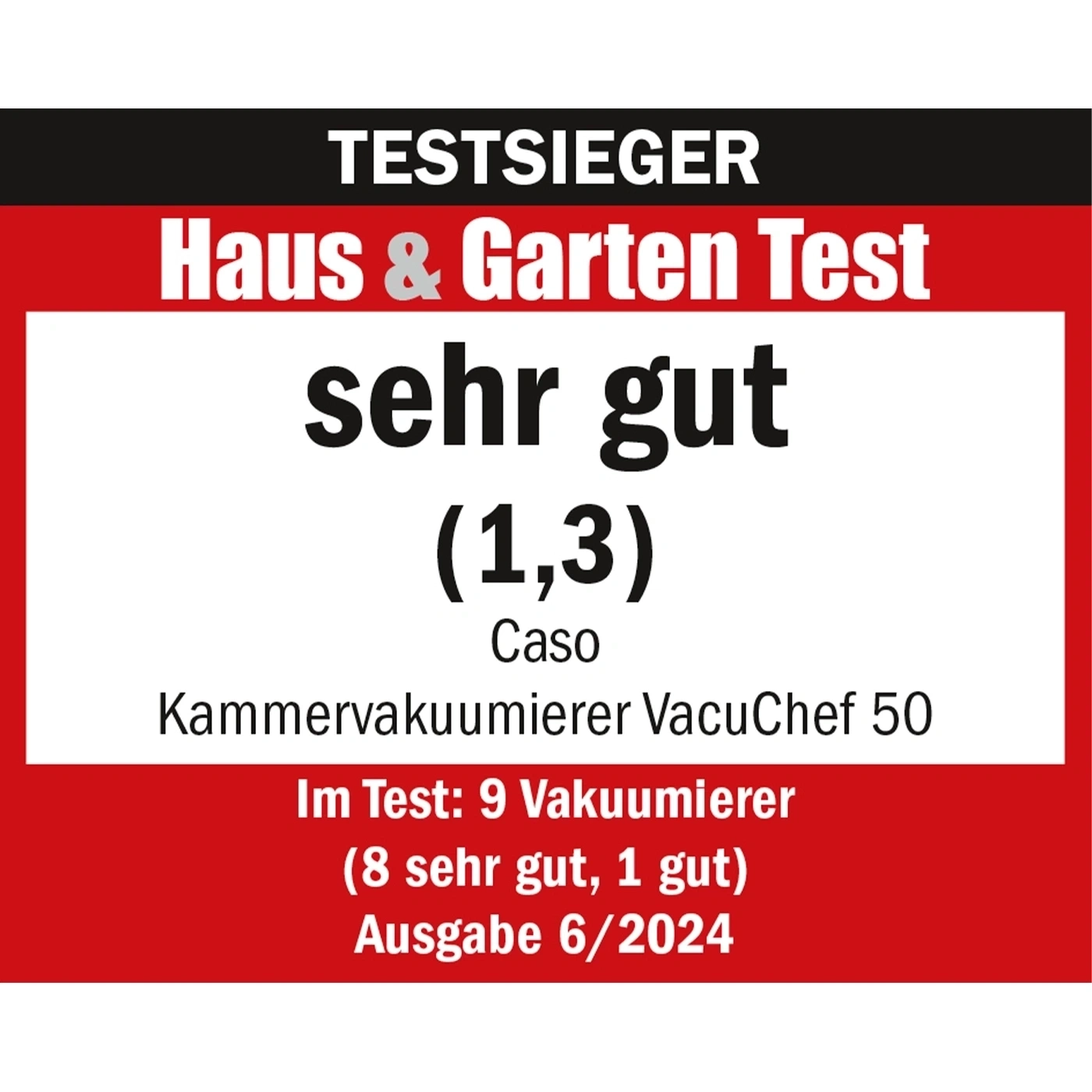 CASO VacuChef 50 Machine à vide à cloche professionnelle