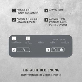 CASO clear ice advaced Ice cube maker
