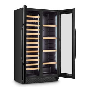 WineChef Duo 122 Black Design Weinkühlschrank mit Kompressortechnik