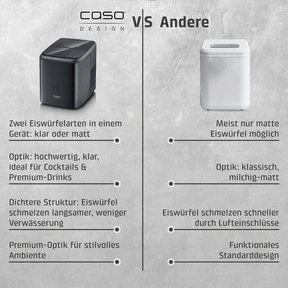 CASO clear ice advaced Ice cube maker