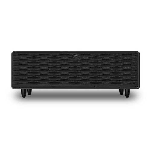 CASO Sound & Cool Wood Lounge table with refrigerator compartments, soundbar & charging options