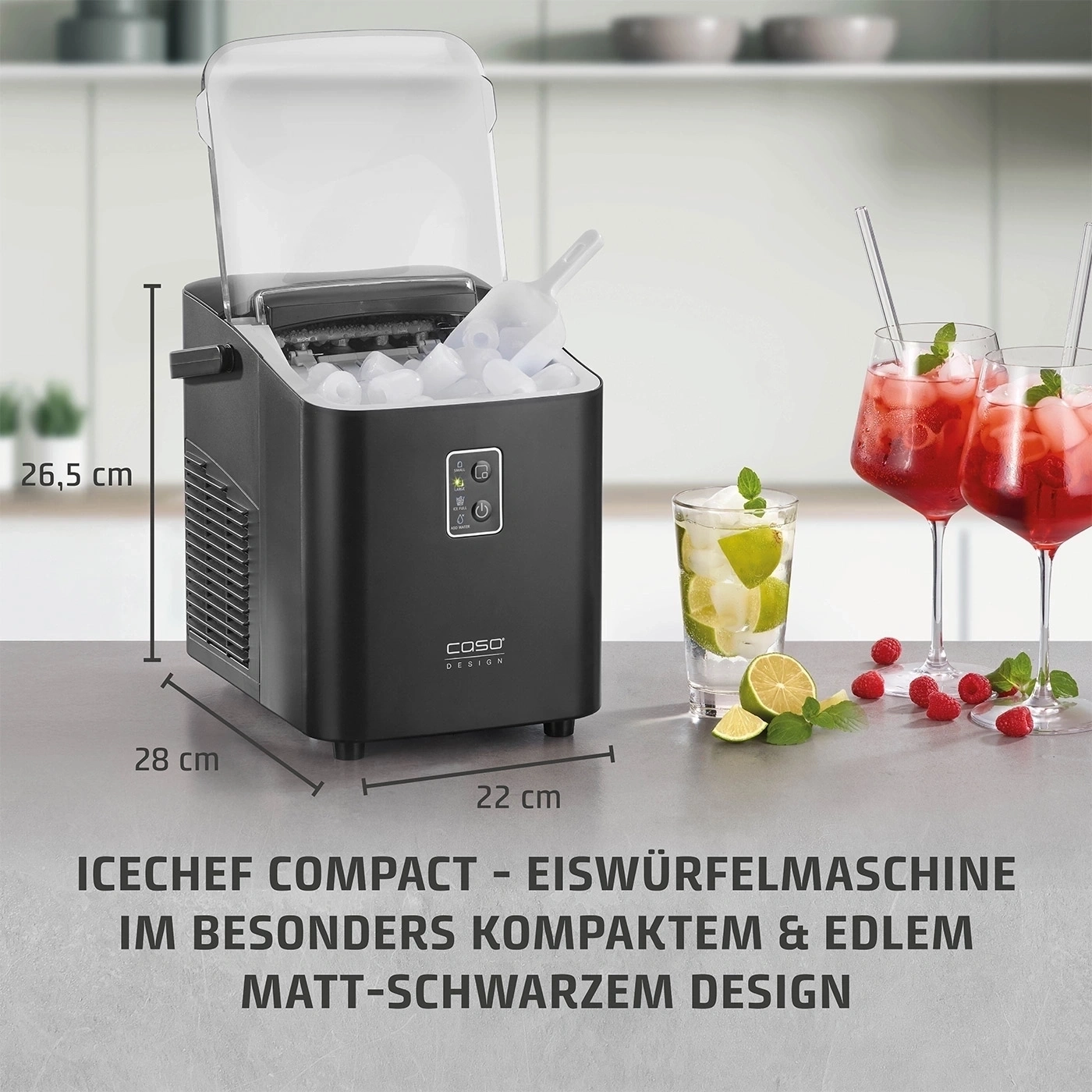 CASO IceChef Compact Design Eiswürfelbereiter