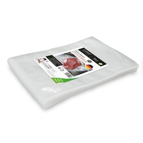 CASO Siegelrandbeutel 25x35 cm, 100 Stück, 90 μm zum Vakuumieren + Sous Vide Garen (nur für Kammervakuumierer)
