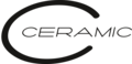 Logo mit dem Wort CERAMIC in einer schwarzen Halbkreisform.