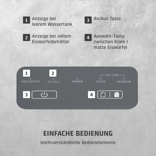 CASO clear ice advaced Ice cube maker