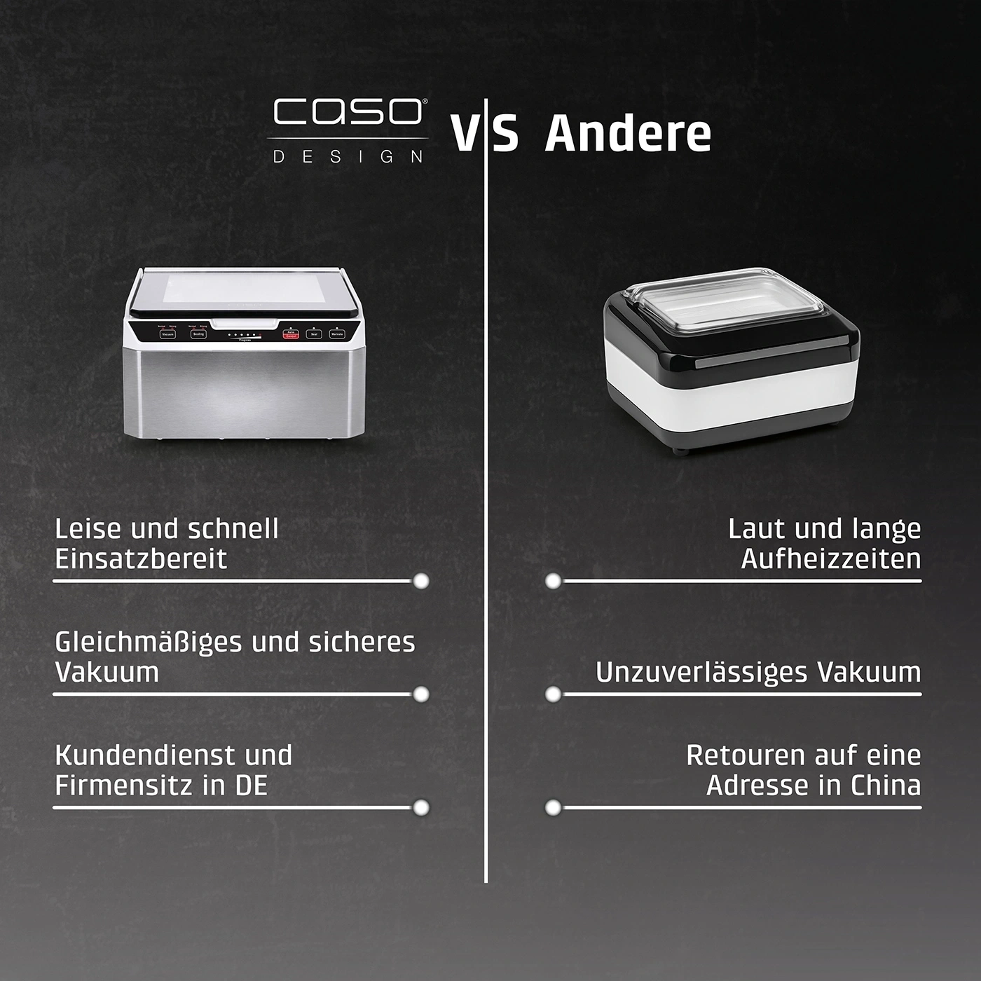 CASO VacuChef 50 Machine à vide à cloche professionnelle