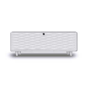 CASO Sound & Cool White Table lounge avec compartiments réfrigérés, soundbar & possibilités de chargement