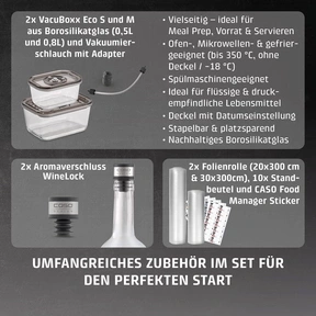 VRH 800 advanced Pro Vakuumiergerät mit extra Zubehör