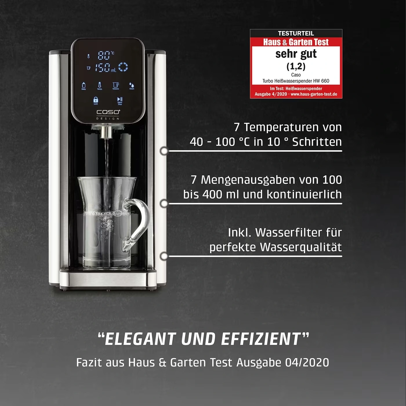 CASO HW 660 Turbo hot water dispenser