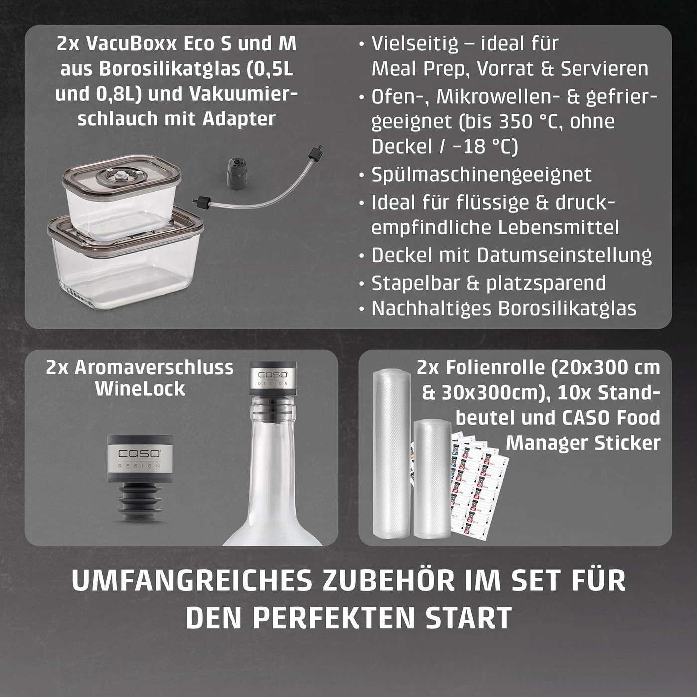 VRH 800 advanced Pro Vakuumiergerät mit extra Zubehör
