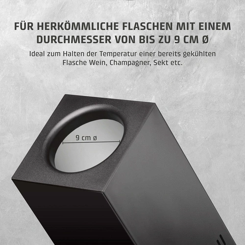 CASO WineCase One Black Rafraîchisseur à vin design pour une bouteille