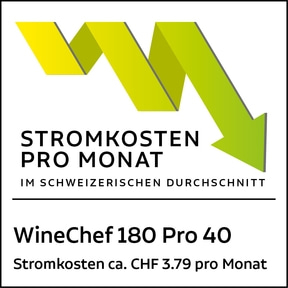 CASO WineChef Pro 40 Weinkühlschrank mit Kompressortechnik | Für bis zu 40 Flaschen | 2 Temperaturzonen