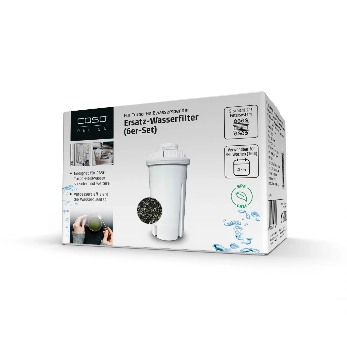 Filtre à eau de rechange (set de 6) Pour distributeur d’eau chaude turbo